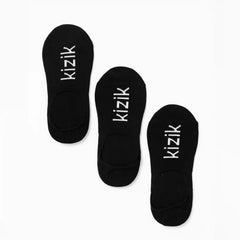 Kizik No Show Socks - Black - 3 Pack